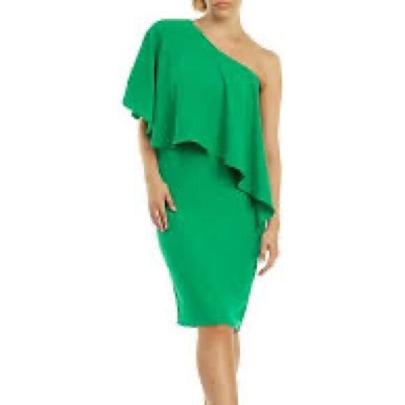 ⭐️NWT occasion by dex ruffled asymmetrical sheath dress⭐️ - Picture 1 of 8